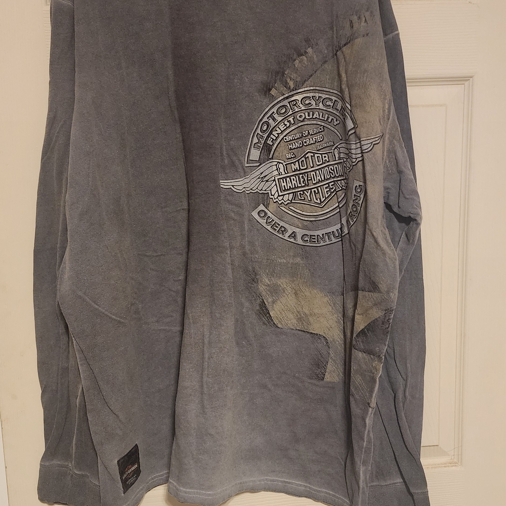 Harley-Davidson Gray Long Sleeve Shirt